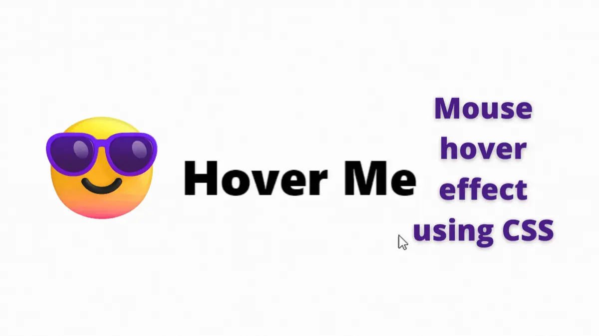 mouse hover effect using CSS