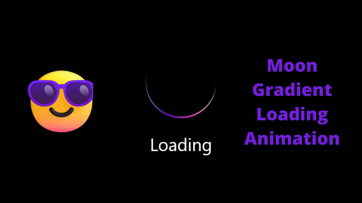 Moon Loading Animation Using CSS