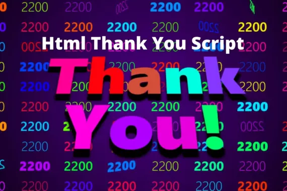 html thank you script