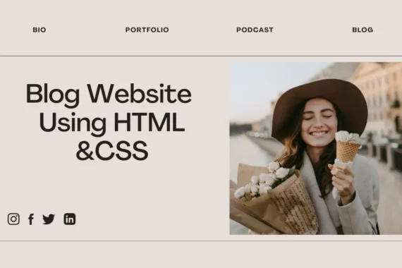 Blog Website Using HTML and CSS