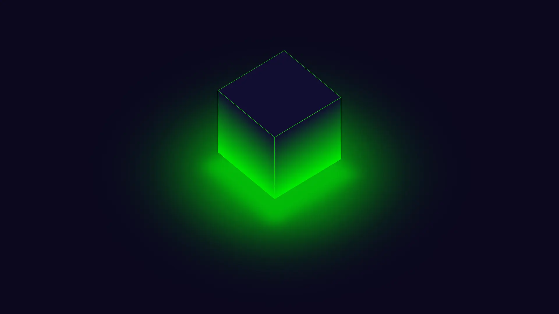 3D Glowing Bouncing Cube using CSS