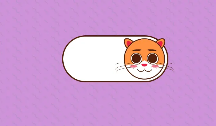 HTML toggle button with Cat face